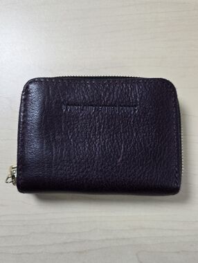 Portland Leather Goods Zip-Around Wallet in Deep Burgundy